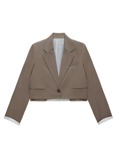 We-ar4 The Cocktail Blazer In Tan