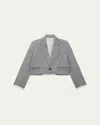 We-ar4 The Cocktail Blazer In Light Grey Pinstripe