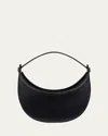We-ar4 The Eclipse Polished Leather Crossbody Bag In Black