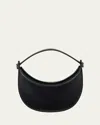 We-ar4 The Eclipse Polished Leather Crossbody Bag In Black