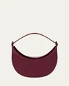 We-ar4 The Eclipse Polished Leather Crossbody Bag In Burgundy