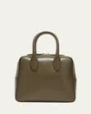 We-ar4 The Flight Leather Top-handle Bag In Army Green