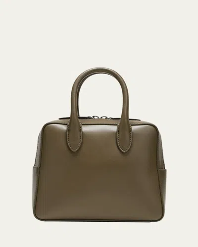 We-ar4 The Flight Leather Top-handle Bag In Army Green