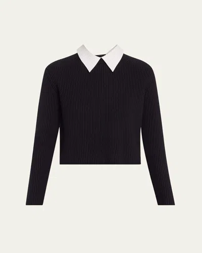 We-ar4 The Gallery Knit Top In Navy