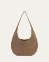 We-ar4 The H Leather Hobo Bag In French Grey