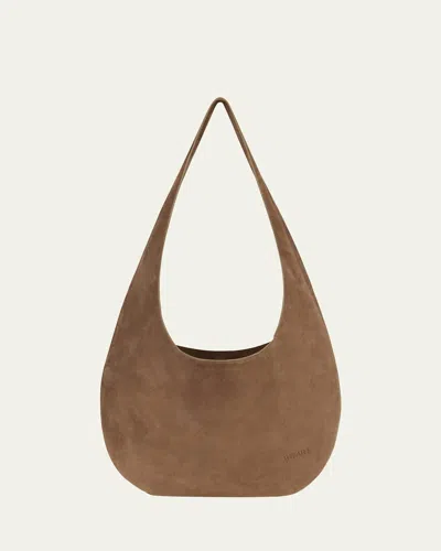We-ar4 The H Suede Hobo Bag In Sand