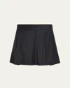 We-ar4 The Jane Pleated Pinstripe Wool Mini Skirt In Gray