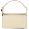 We-ar4 The Pastry Box 20 Leather Top Handle Bag In Sand
