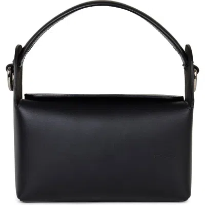 We-ar4 The Pastry Box 20 Leather Top Handle Bag In Black