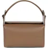 We-ar4 The Pastry Box 20 Leather Top Handle Bag In Caffe
