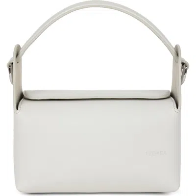 We-ar4 The Pastry Box 20 Leather Top Handle Bag In Gray