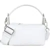 We-ar4 The Pastry Box 20 Leather Top Handle Bag In Optic White