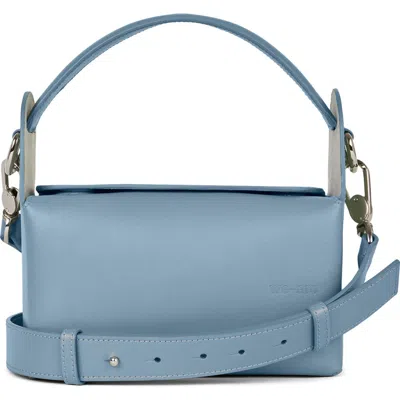 We-ar4 The Pastry Box 20 Leather Top Handle Bag In Slate