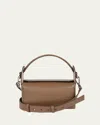 We-ar4 The Pastry Box Leather Top-handle Bag In Caffe