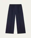 We-ar4 The Prep Trousers In Navy Pinstripe