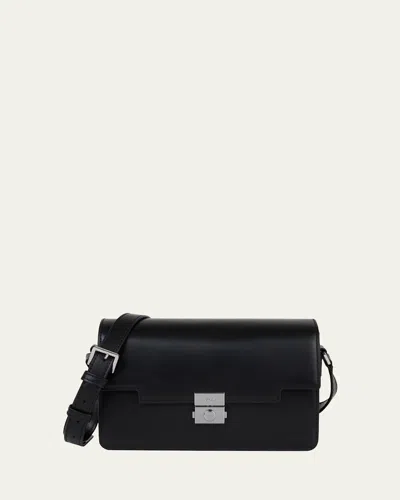 We-ar4 The Retro Flap Leather Crossbody Bag In Black