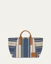 We-ar4 The Riviera Striped Canvas Tote Bag