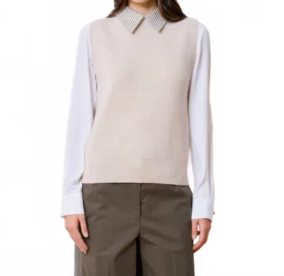 We-ar4 Field Wide Leg Trouser In Stone In Neutral