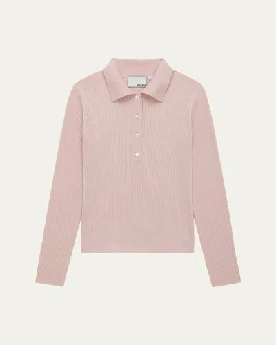 We-ar4 The Smart Polo Top In Light Pink