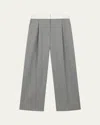 We-ar4 The Tribeca Trousers In Light Grey Pinstripe