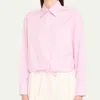 We-ar4 Women's The Cc Shirt In Pink Pinstripe In Pink