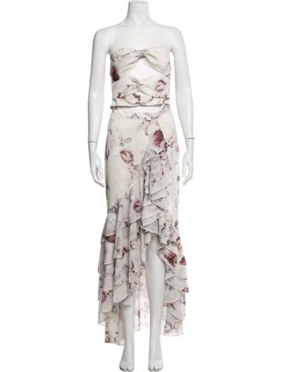 Pre-owned We Are Kindred Floral Print Long Dress In Multicolor