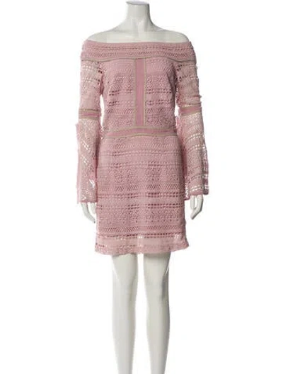 Pre-owned We Are Kindred Off-the-shoulder Mini Dress In Purple