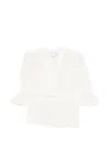 We Are Kindred 페플럼 헴 블라우스 In White