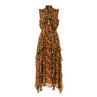 We Are Kindred Women's Charlotte Maxi Dress-ditsy Amber In Brown