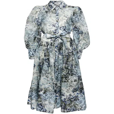 We Are Kindred Women's Cyrus Silk Shirt Maxi Dress In Multi