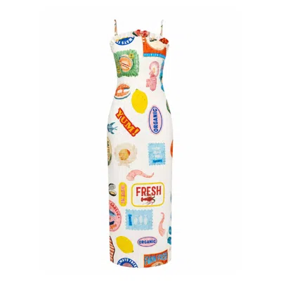We Are Kindred Women's Florence Strap Maxi Dress Cream In Multi