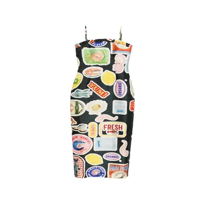 We Are Kindred Women's Florence Strapless Maxi Dress Black In Multi