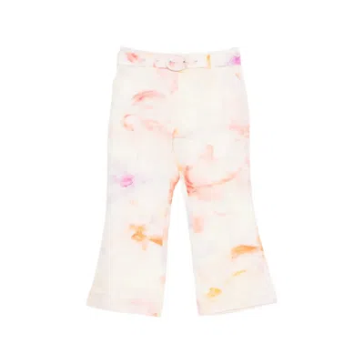We Are Kindred Women's Josephine Flare Belt Pants-rose In Multi