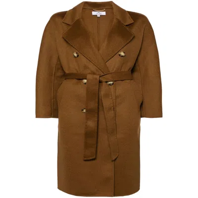 We Are Kindred Women's Missy Double Breasted Wool Coat Brown