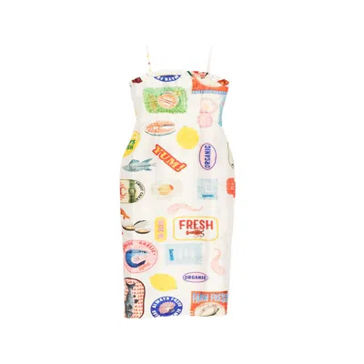 We Are Kindred Women's White Florence Strapless Maxi Dress Cream In Multi