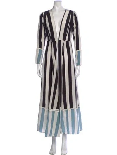 Pre-owned We Are Leone Striped Long Dress In Multi