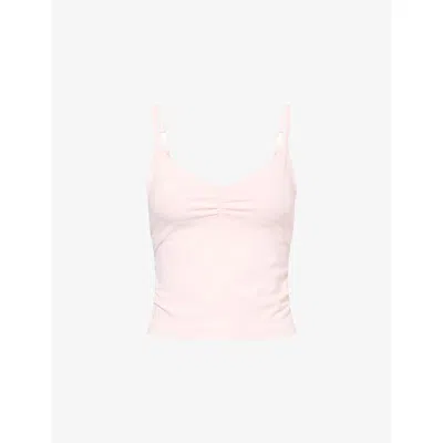 We Are Tala Omens Ballet Pink Sculpt Seamless Ruched Vest Top