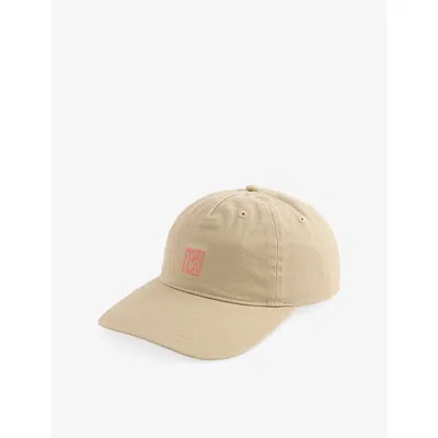 We Are Tala Omens Brand-embroidered Cotton Cap Truffle