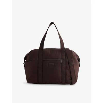We Are Tala Omens Brown Weekender Logo-patch Padded Weekender Bag