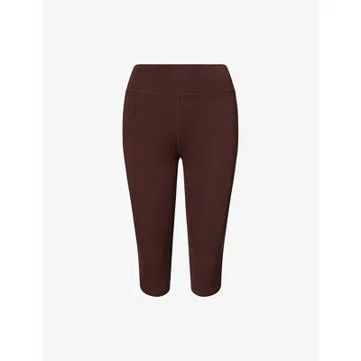 We Are Tala Omens Chestnut Brown Dayflex High-waisted Capri Leggings