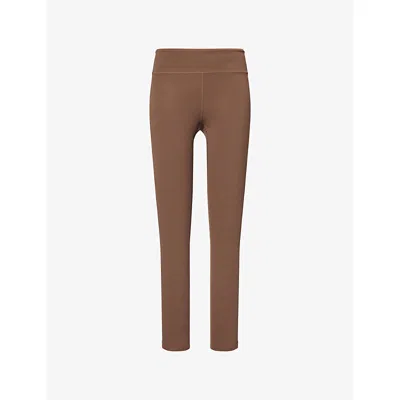 We Are Tala Omens Cortado Brown Skinluxe High-rise Stretch-jersey Leggings