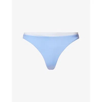 We Are Tala Omens Iris Blue Contrast Cheeky Bikini Bottoms In Multi