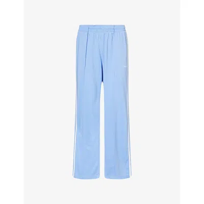 We Are Tala Omens Iris Blue Striped Straight-leg Jogging Bottoms Xs