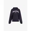 We Are Tala Omens Active Applique Cotton-blend Hoody Midnight Navy Xs In Blue