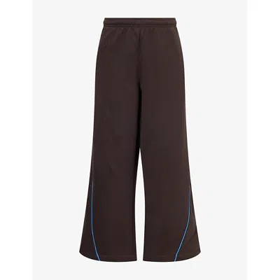 We Are Tala Omens Multiway Wide-leg Cotton Jogging Bottoms Americano