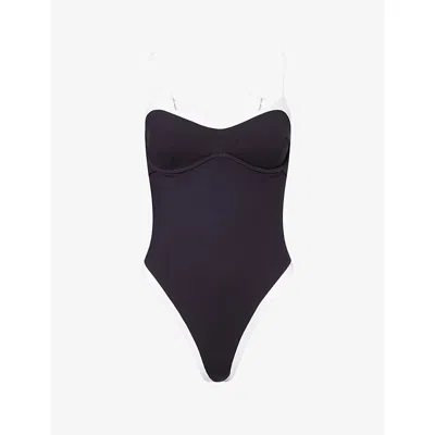 We Are Tala Omens Shadow Black Contrast Underwired Swimsuit