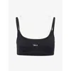 We Are Tala Omens Dayflex Double-layer Sports Bra Shadow Black In Black