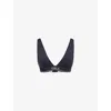 We Are Tala Omens Midnight Navy Dayflex Contrast Logo Band Sports Bra