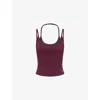 We Are Tala Omens Dayflex Double-layer Jersey Vest Top Fig In Multi