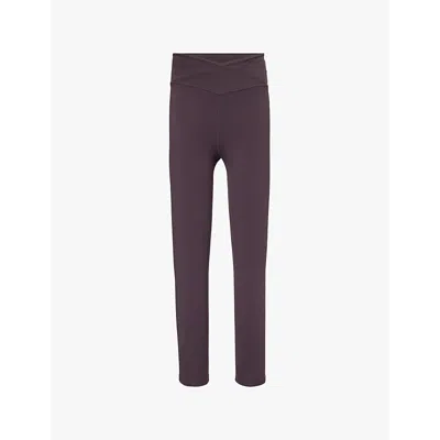 We Are Tala Omens Cool Espresso Dayflex High-rise Slim-fit Recycled-nylon Blend Jersey Leggings